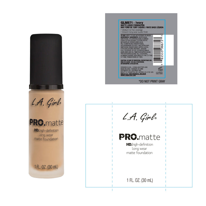 Base Pro Matte - L.A. Girl : Ivory - 2