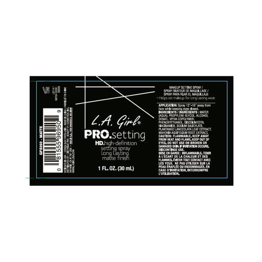 Spray fixador de maquiagem - configuração profissional - L.A. Girl - 2