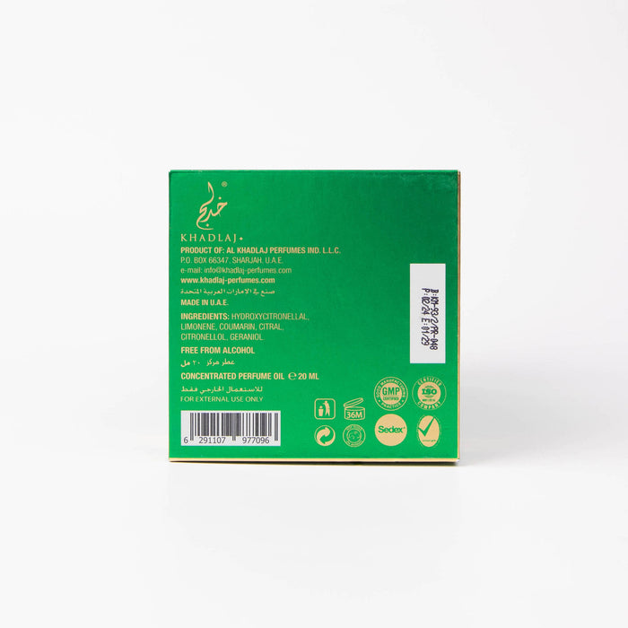 Óleo Perfumado para Mulher Malika Green 15ml - Khadlaj - 2