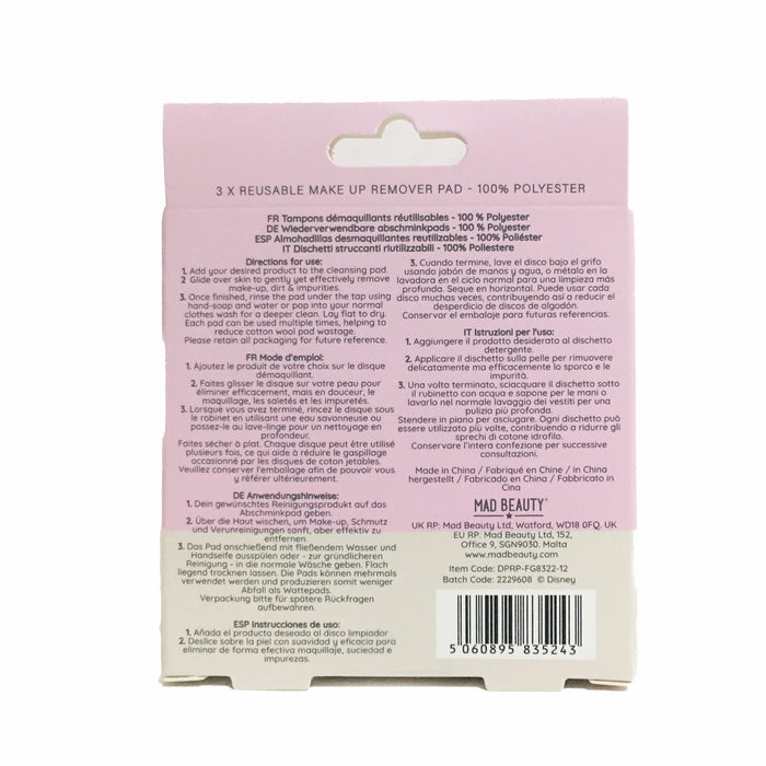 Almofadas removedoras de maquiagem Ariel - Pure Princess - Mad Beauty - 2