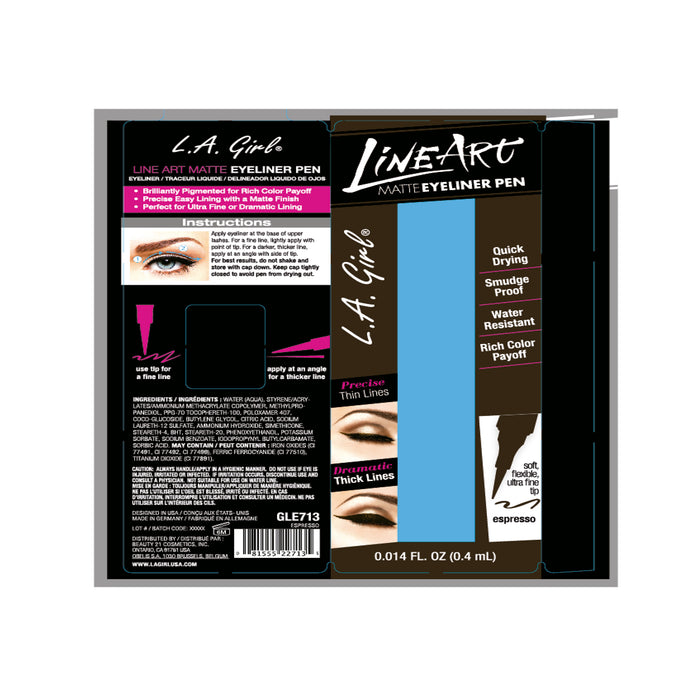 Delineador fosco Art Liner - L.A. Girl : Expresso - 2