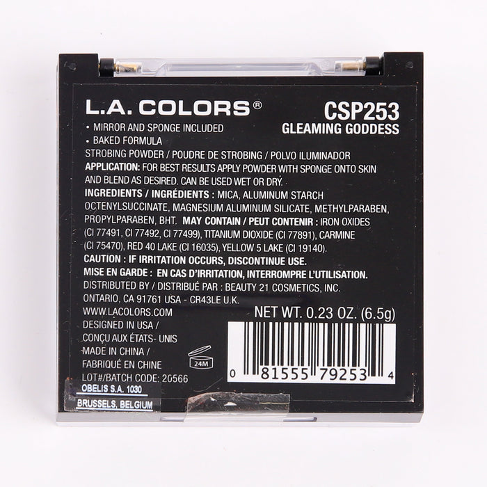 Iluminador em Pó Strobing - L.A. Colors : Gleaming Goddess - 2