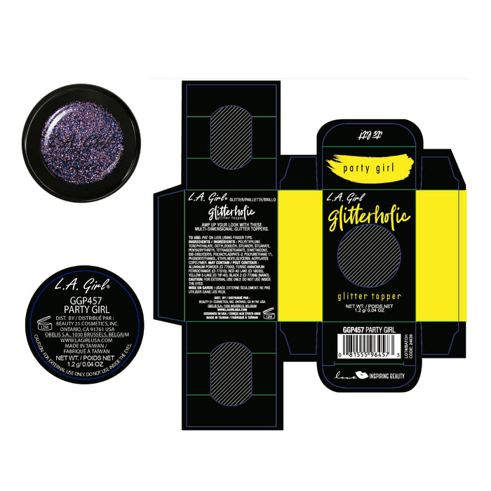 Sombra - Glitter Topper Glitterholic - L.A. Girl : Party Girl - 3