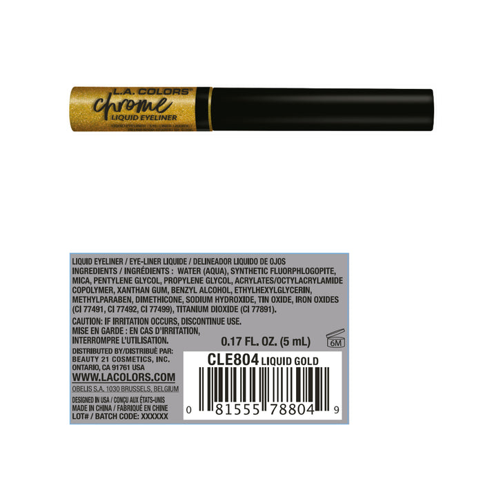 Delineador líquido - L.A. Colors : Liquid Gold - 3