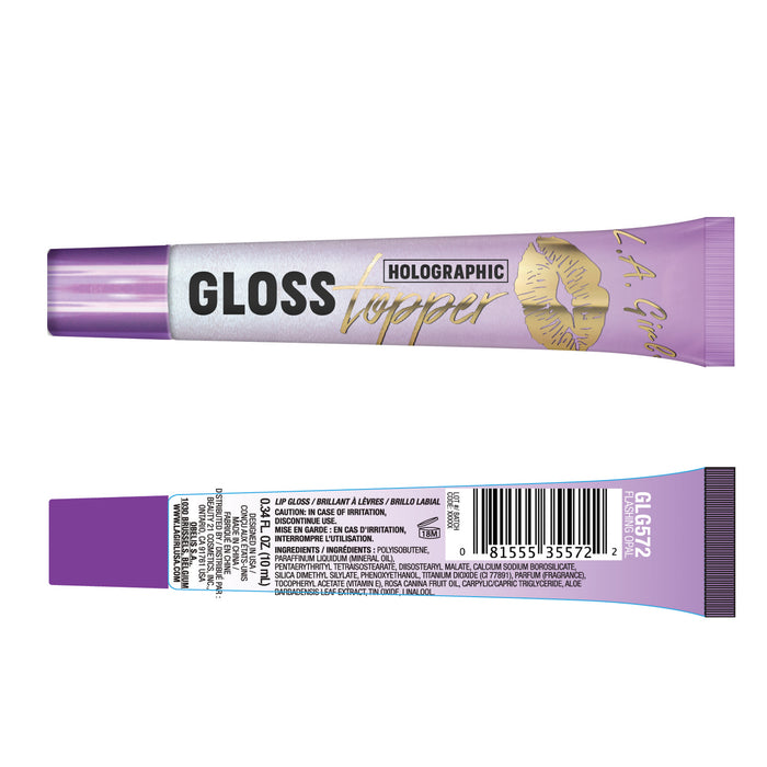 Gloss holográfico Topper Lip Gloss - L.A. Girl : Flashing Opal - 3