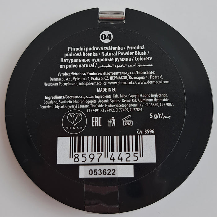 Blush em pó natural Dermacol - Dermacol : 04 - 2