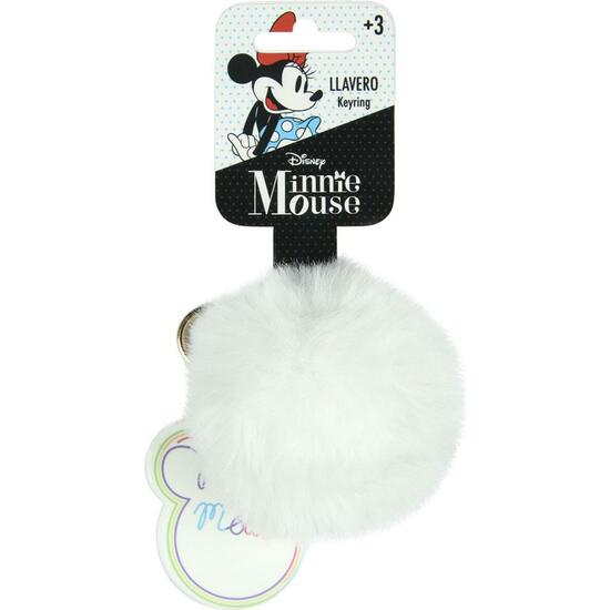 Chaveiro Pompom Minnie Branco - Cerdá - 4