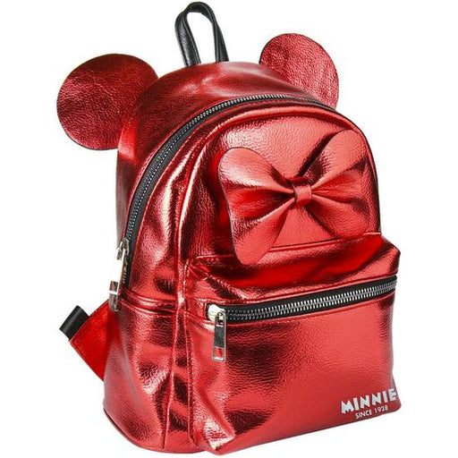 Mochila Casual Moda Polipiel Minnie - Vermelho - Cerdá - 1