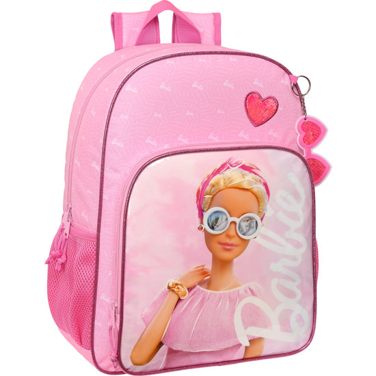 Mochila de 33 cm Adapt.carro Barbie "Girl" - Safta - 1