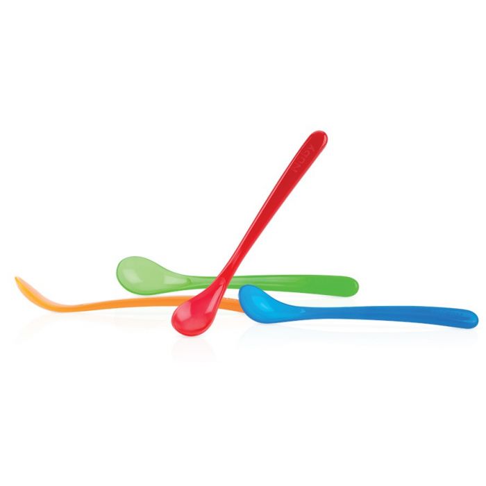 Colher Cabo Longo - 4 unidades - 6m+ - Nuby - 1