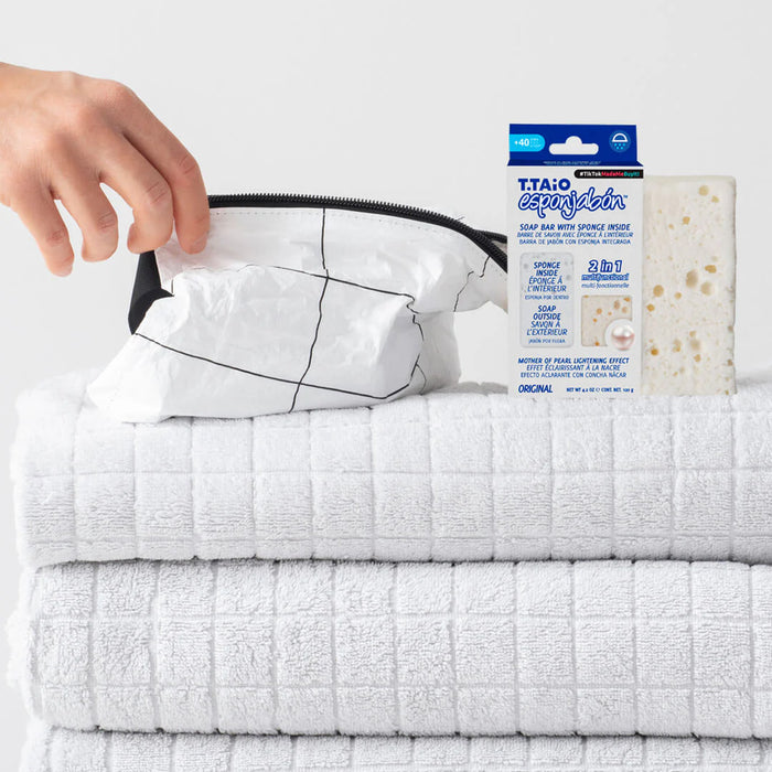 EsponJabón - Esponja + Sabão 2 em 1 - 120 gramas - T.taio : Perla - 3
