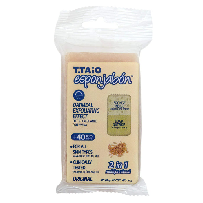 EsponJabón - Esponja + Sabão 2 em 1 - 120 gramas - T.taio : Avena - 2