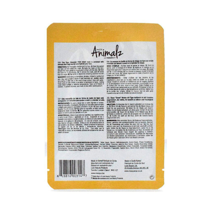 Máscara Facial Hidratante Tigre - Animalz - 2