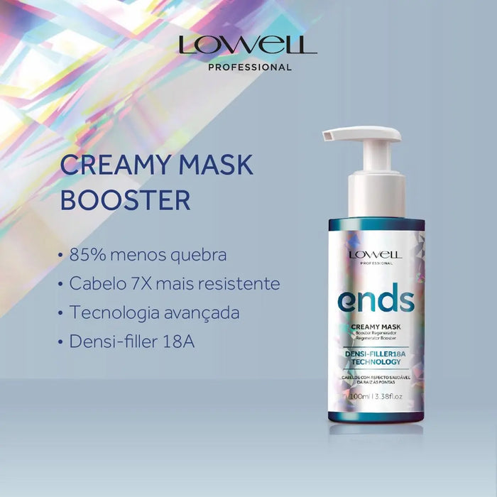 Máscara Capilar Regeneradora Creamy Mask Ends 100ml - Lowell - 2