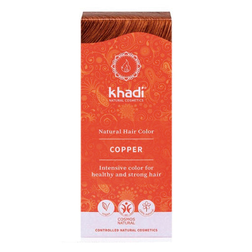 Cor de ervas cobre. Cor Brilhante entre o Loiro e o Avermelhado. 100 gramas - Khadi - 1