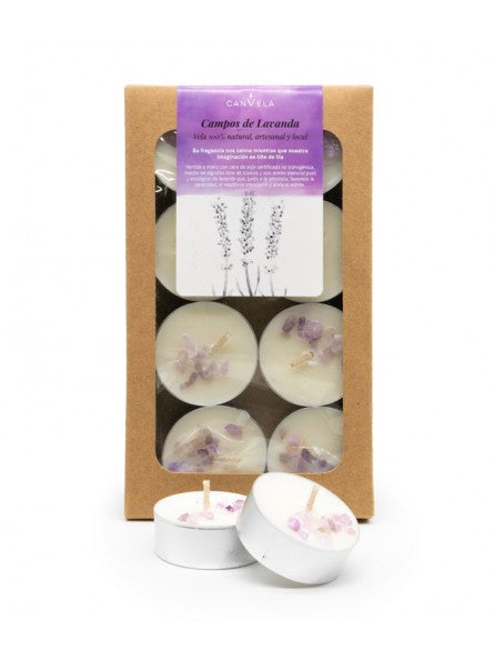 Velas de Chá Aromatizadas CanVela - Khadi : Campos de Lavanda - 1