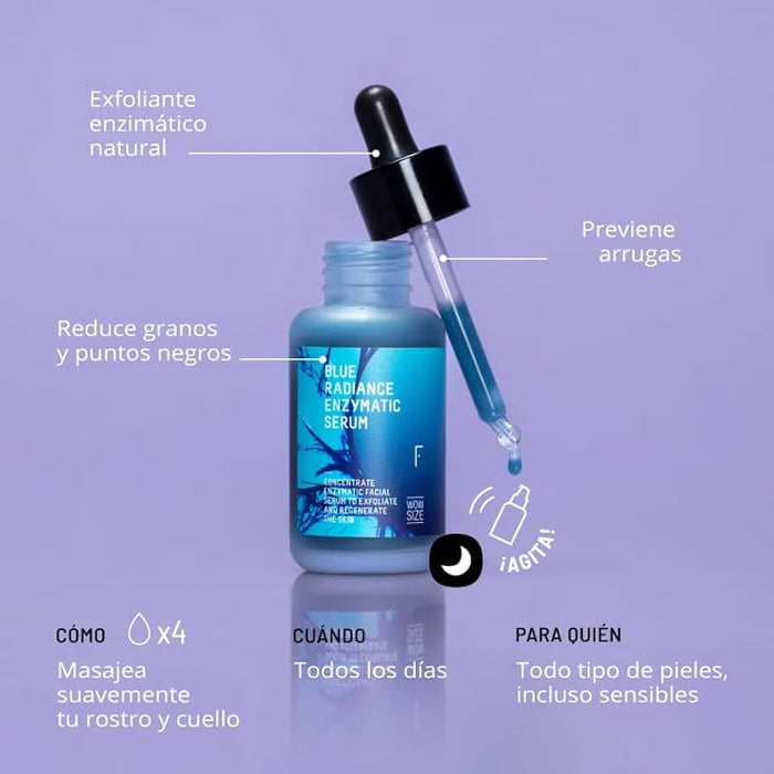 Sérum Esfoliante com Ácido Mandélico - Sérum Enzimático Blue Radiance - 30ml - Freshly Cosmetics - 2