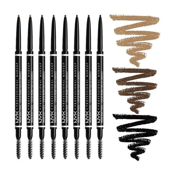 Lápis de Sobrancelhas Micro Brow - Maquiagem Profissional - Nyx : MICRO BROW PNCL - ASH BROWN - 1