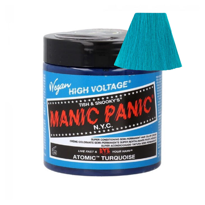 Tintura de cabelo semipermanente Maxi Classic - Manic Panic : Atomic Turquoise - 1