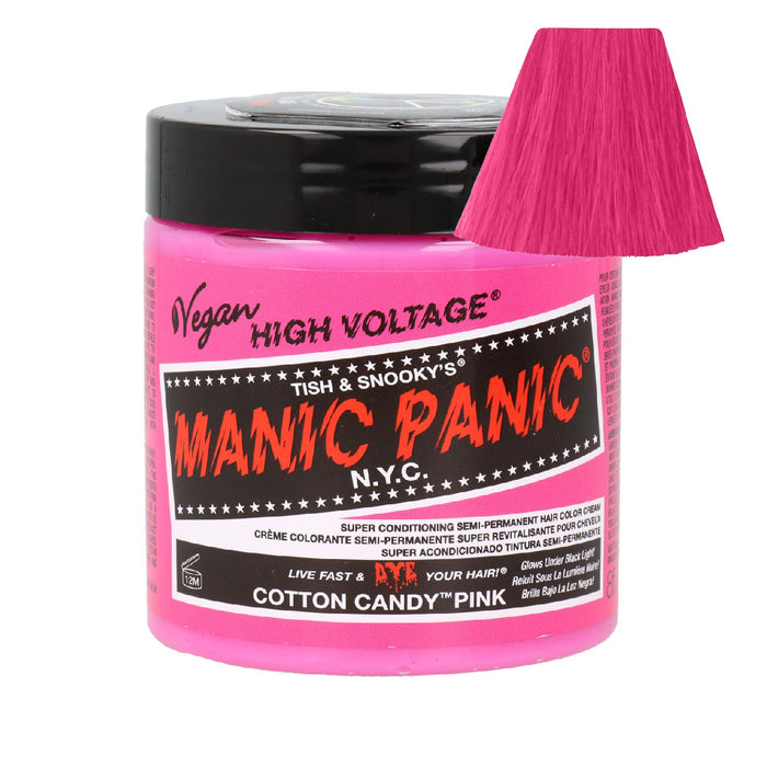 Tintura de cabelo semipermanente Maxi Classic - Manic Panic : Cotton Candy Pink - 1