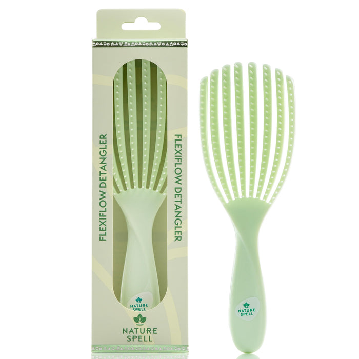 Escova Flexiflow Desembaraçadora - Cor Verde Pastel - Nature Spell - 1