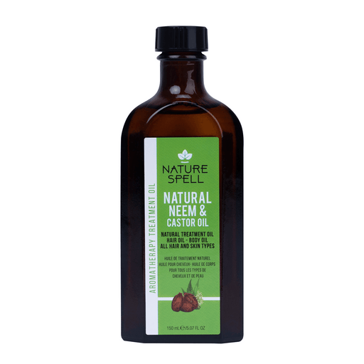 Aceite Corporal-capilar - Óleo de Neem e Rícino para Cabelo e Pele 150 ml - Óleo de Neem e Rícino para Cabelo e Pele 150 ml - Nature Spell - 1