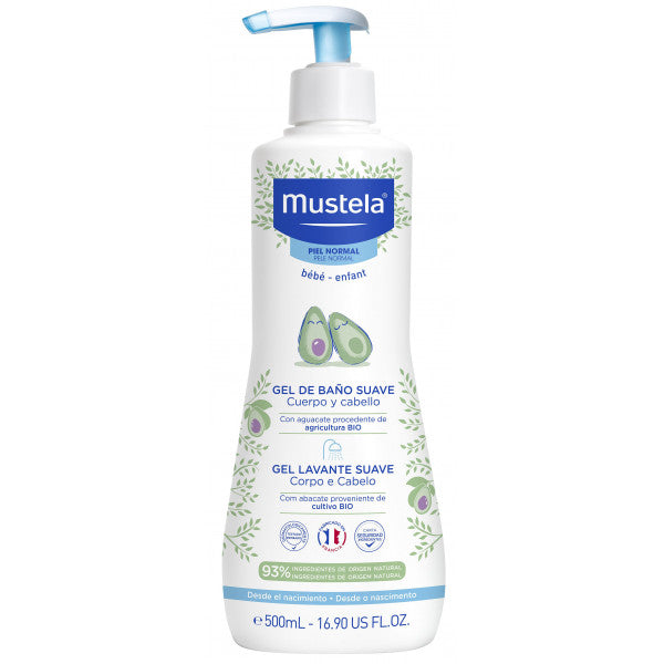 Gel de Banho Suave para Bebês 500ml - Mustela - 1