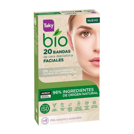Bandas de Cera Depilatórias Faciais Bio - Taky - 1