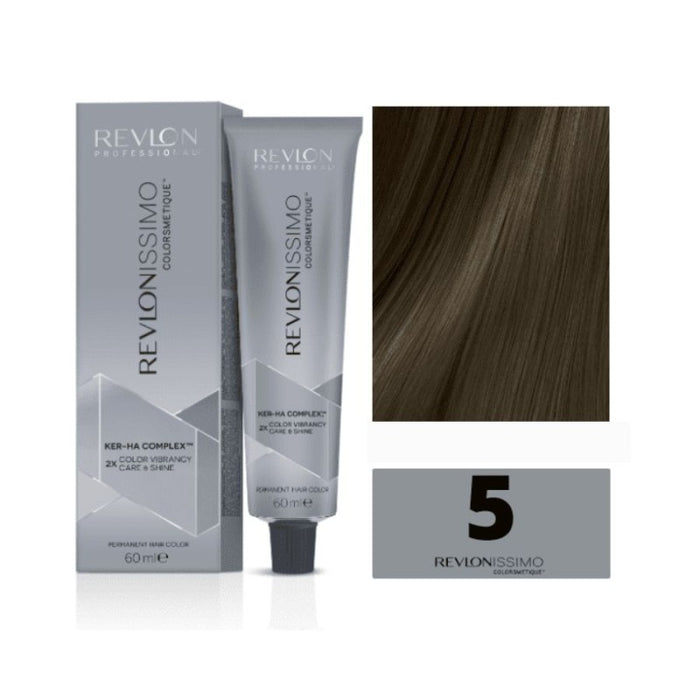 Tinta Revlonissimo Colorsmetique High Coverage: 5-Castanho Claro 60ml - Revlon - 1