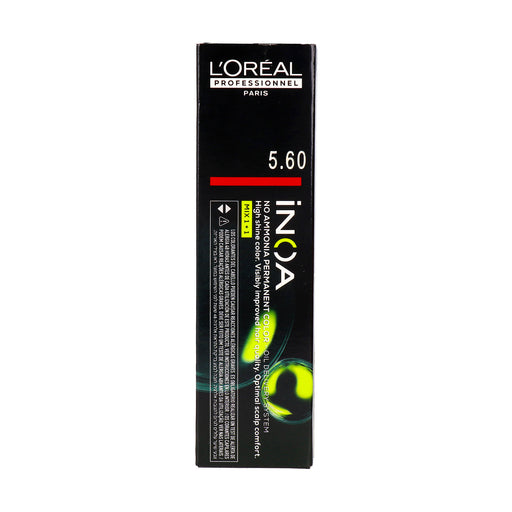 Inoa Cor Permanente Sem Amônia #5.60 60 gr - L'oréal Professionnel Paris - 1