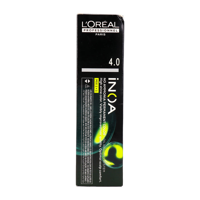 Inoa Cor Permanente Sem Amônia #4.0 60 gr - L'oréal Professionnel Paris - 1