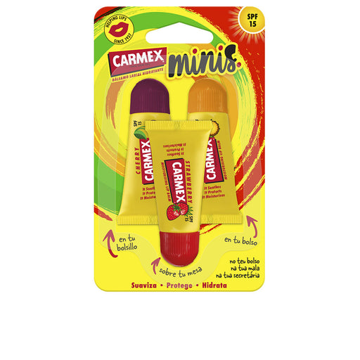 Minis Bálsamos Labiais Hidratantes Spf15 Triplo 3 U - Carmex - 1