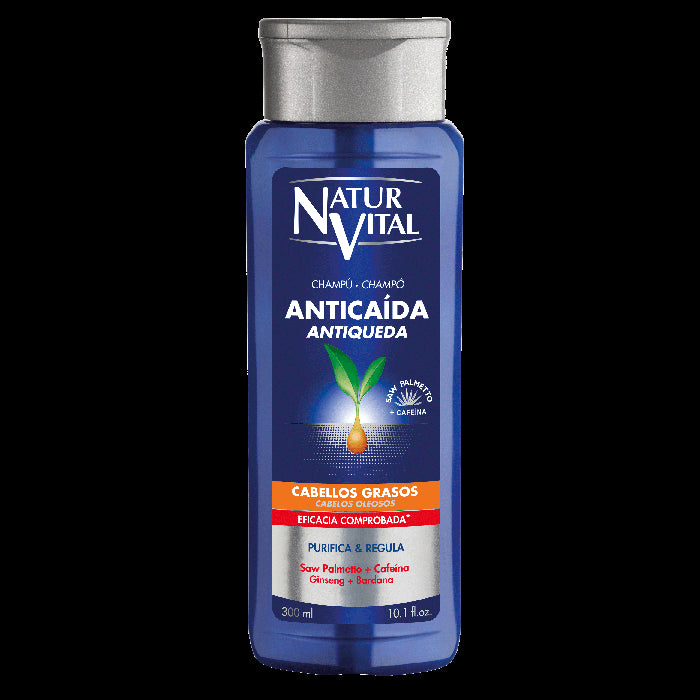 Shampoo Antiqueda para Cabelo Oleoso 300ml - Naturaleza y Vida - 1