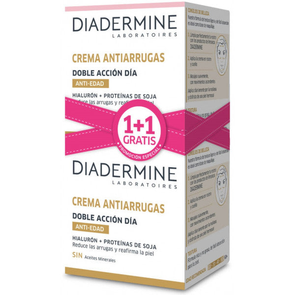 Creme Antirrugas Lote Dia Dupla Ação 2 X 50 ml - Diadermine - 1