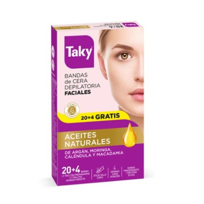 Bandas de Cera Depilatórias Faciais - Taky - 1