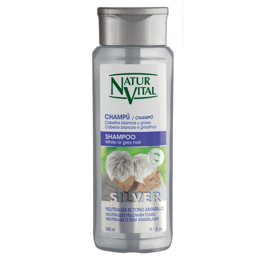 Shampoo para Cabelos Brancos e Grisalhos - Silver - 300ml - Naturaleza y Vida - 1