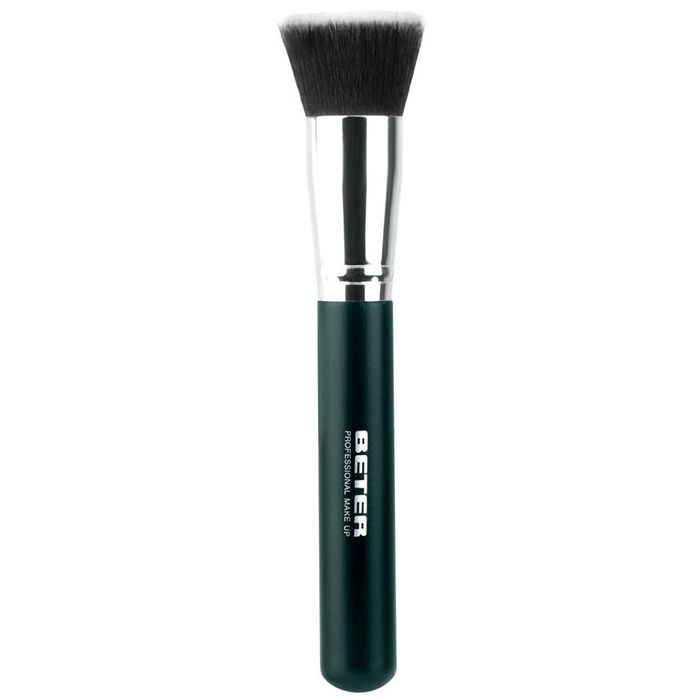 Pincel de Maquiagem Kabuki Plano de Cabelo Sintético 17 cm - Beter - 1