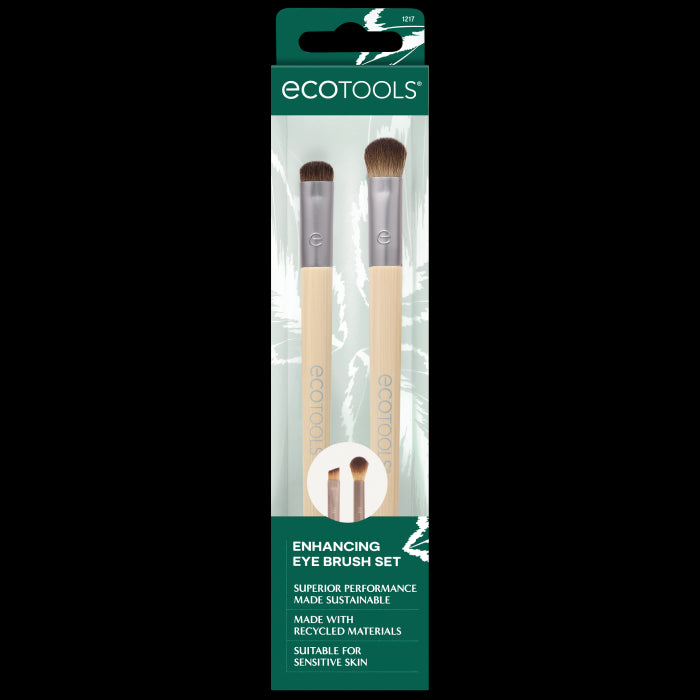Conjunto duo para realçar os olhos - Duo de pincéis para os olhos com ponta dupla - Ecotools - 1