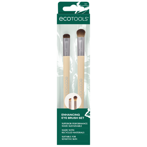 Conjunto duo para realçar os olhos - Duo de pincéis para os olhos com ponta dupla - Ecotools - 1