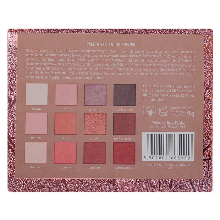 Paleta de Sombras Nudettitude - Wibo - 2