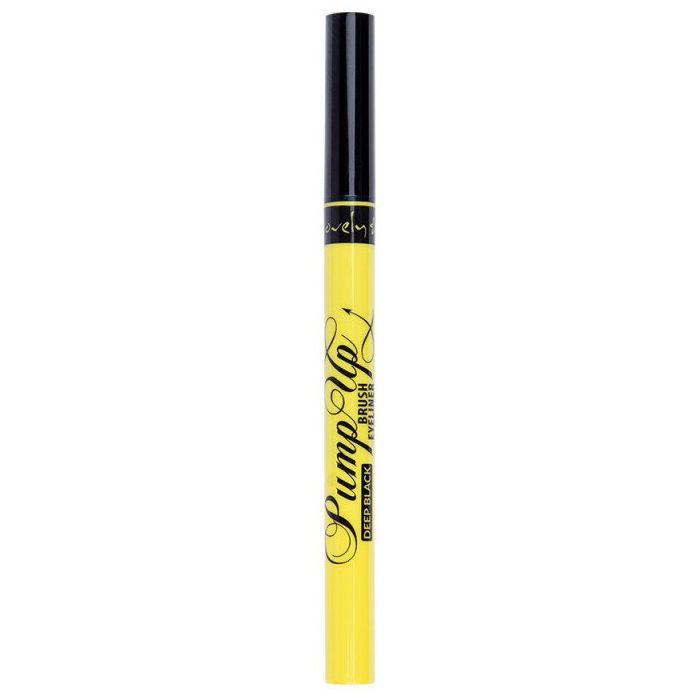 Delineador Ultra Black com Pincel 3 gr - Pump Up Deep Black Eyeliner - Lovely - 1