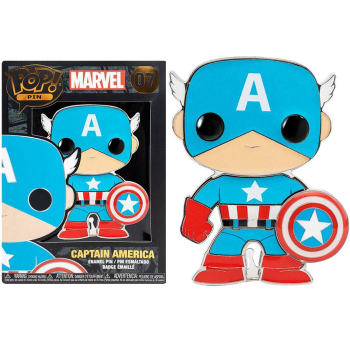 Pop Pin Marvel Capitão América 10cm - Funko - 1