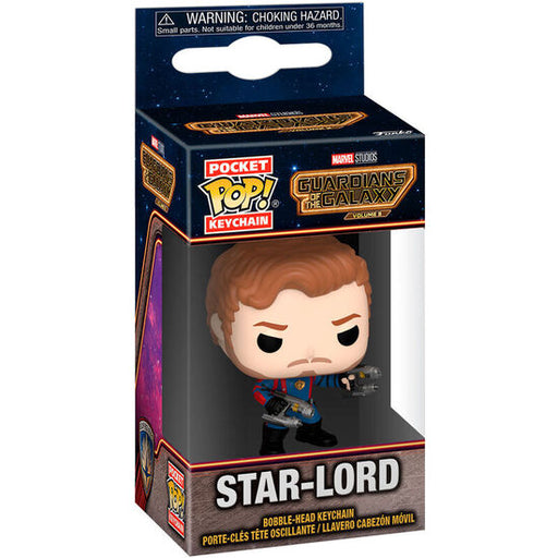 Porta-chaves Pocket Pop Marvel Guardiões da Galáxia 3 Star-lord - Funko - 1