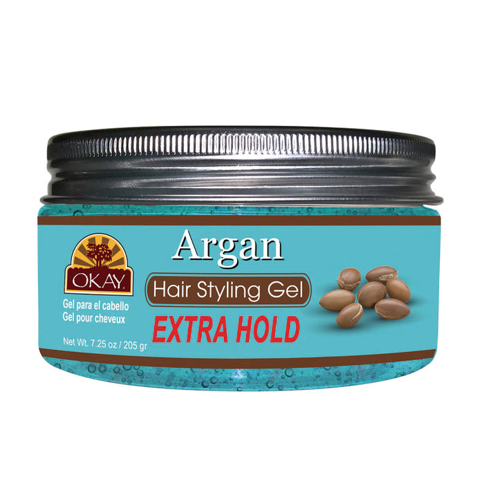 Definidor de cachos de argan, fixação extra. 7,25 onças / 205 g - Okay - 1