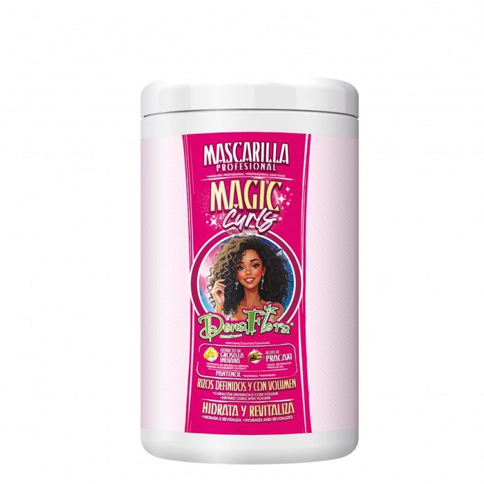 Pack Magic Curls: Champô 1000ml + Máscara Capilar 1000ml - Dona Flora - 3