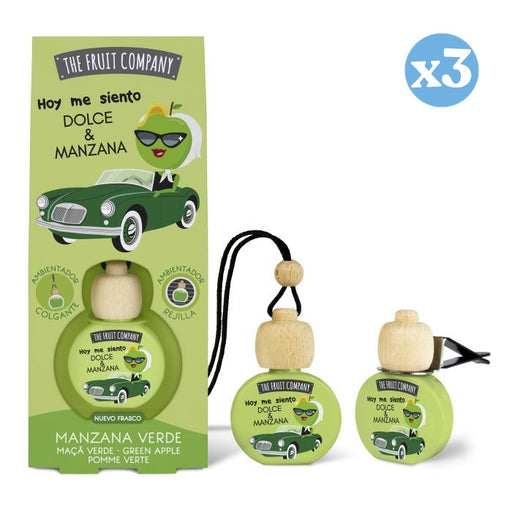 Pack 3x - Ambientador de Carro 6,5 ml - Maçã Verde - The Fruit Company - The Fruit Company - 1