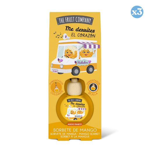 Pack 3x - Difusor de Carro 6,5 ml - Sorbete de Mango - The Fruit Company - The Fruit Company - 1