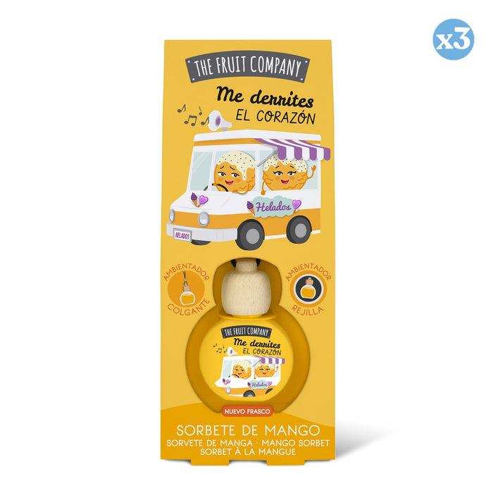 Pack 3x - Difusor de Carro 6,5 ml - Sorbete de Mango - The Fruit Company - The Fruit Company - 1