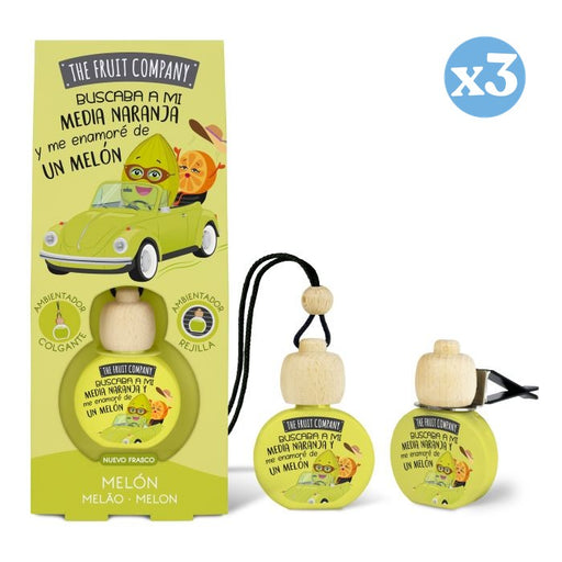 Pack 3x - Ambientador de Carro 6,5 ml - Melão - The Fruit Company - The Fruit Company - 1