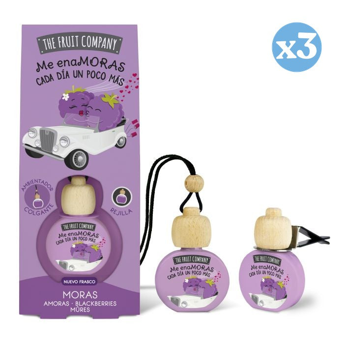 Pack 3x - Ambientador de Carro 6,5 ml - Amoras - The Fruit Company - The Fruit Company - 1